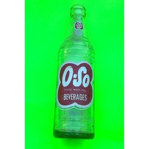 Vintage O-So Good Beverages Grape Soda Bottle